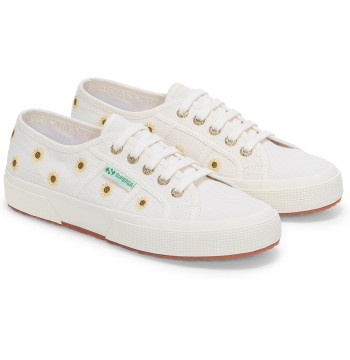 Embroidery Linen Sunflower Trainer