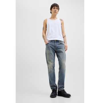Jack & Jones Mike tapered fit jean in mid wash Blue