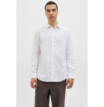 Jack & Jones linen shirt in White